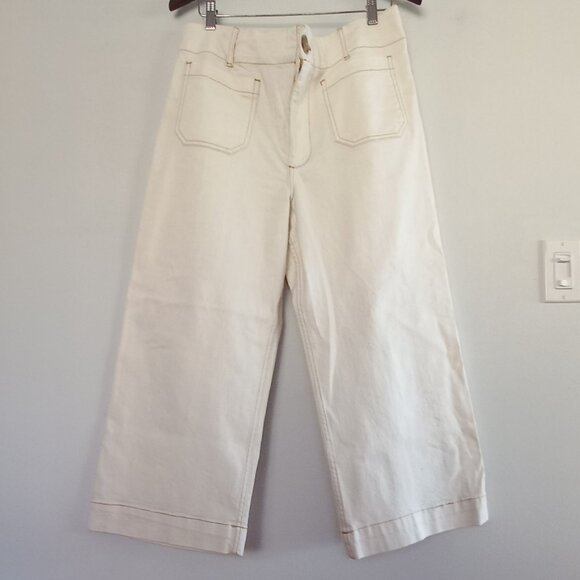 MAEVE the COLETTE white/cream wide leg jeans - Picture 1 of 9